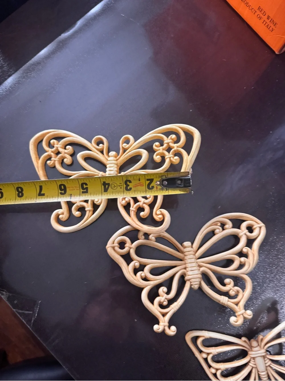 3 Butterfly Wall Hang Syroco HOMCO USA Home Interior
